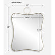 Uttermost Talia Brass Vanity Mirror