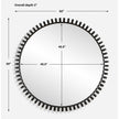 Uttermost Corona Modern Round Mirror