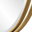 Uttermost Rhodes Gold Oval Mirror