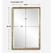 Uttermost Sutton Gold Vanity Mirror