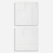 Uttermost Contours White Wall Decor - Set of 2