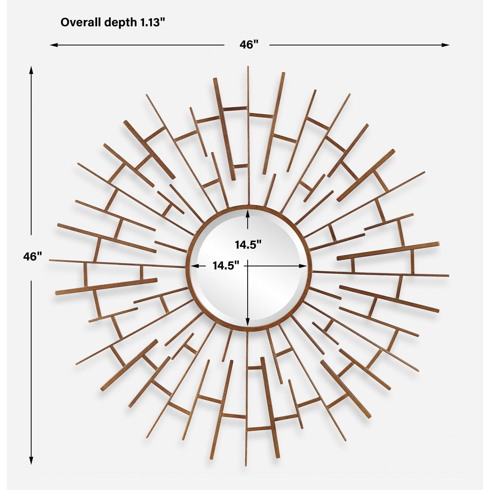 Uttermost Tangled Bronze Round Mirror