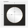 Uttermost Ember Black Square Mirror