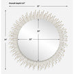 Uttermost Aga Round Gold Mirror