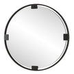 Uttermost Cornelia Black Round Mirror