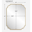 Uttermost Lennyn Gold Vanity Mirror