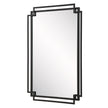 Modern Accents Overlapping Metal Frame Mirror
