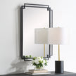 Modern Accents Overlapping Metal Frame Mirror