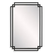 Modern Accents Overlapping Metal Frame Mirror