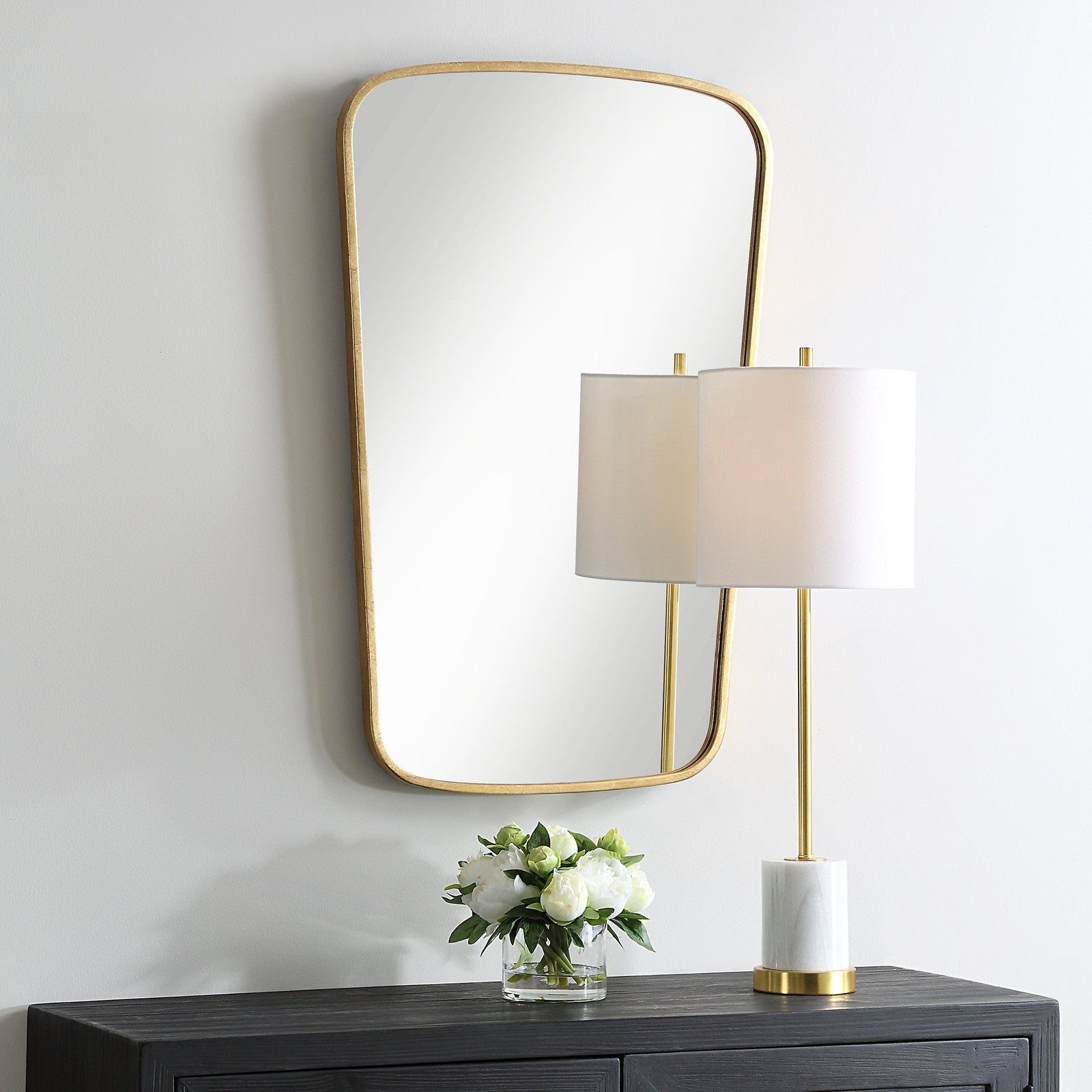 Modern Accents Curved Silhouette Mirror