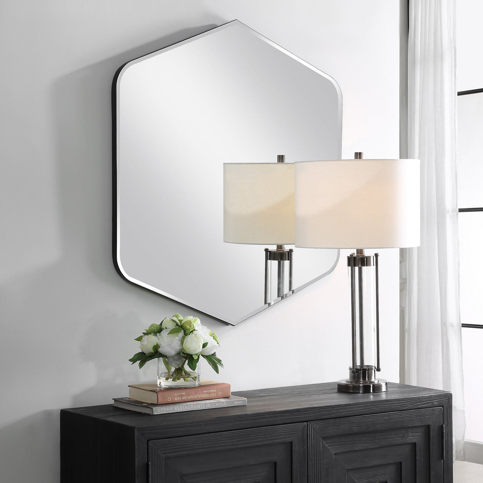 Modern Accents Diamond Shaped Mirror