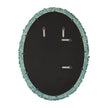 Uttermost Bonaire Teal Blue Oval Mirror