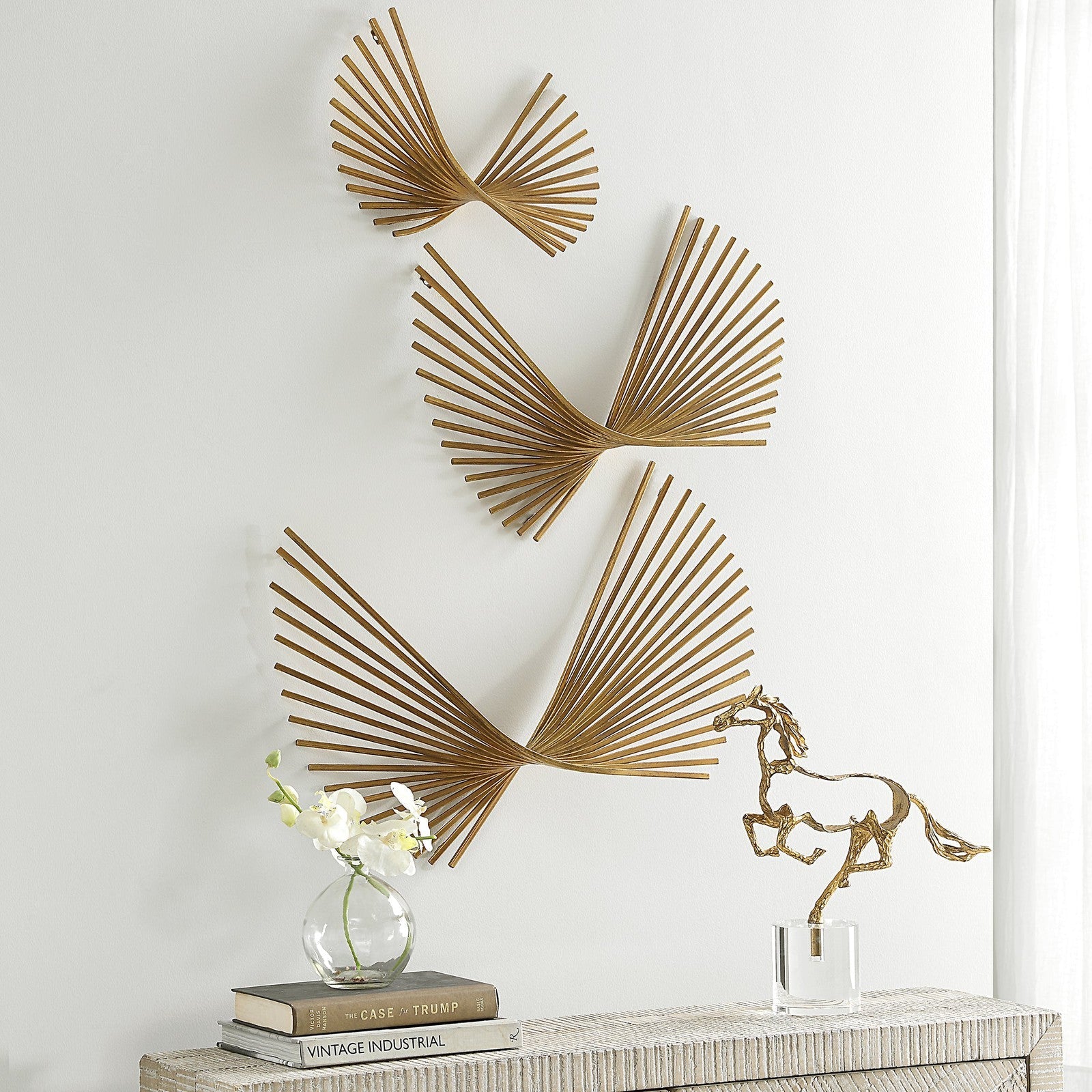 Uttermost Coreograph Antique Gold Wall Decor - Set of 3