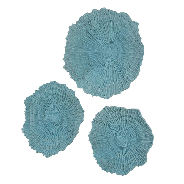 Uttermost Ocean Gems Blue Wall Decor - Set of 3