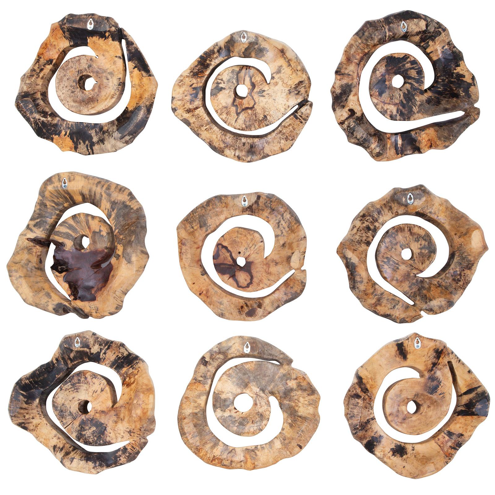 Uttermost Corkscrew Wood Wall Decor - Set of 9