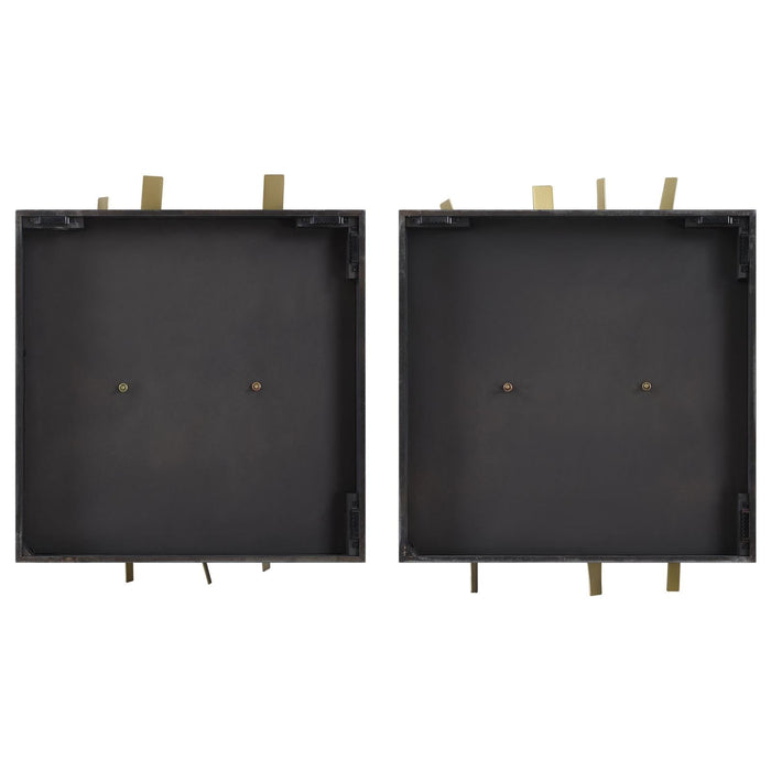 Uttermost Crosshatch Metal Wall Decor - Set of 2