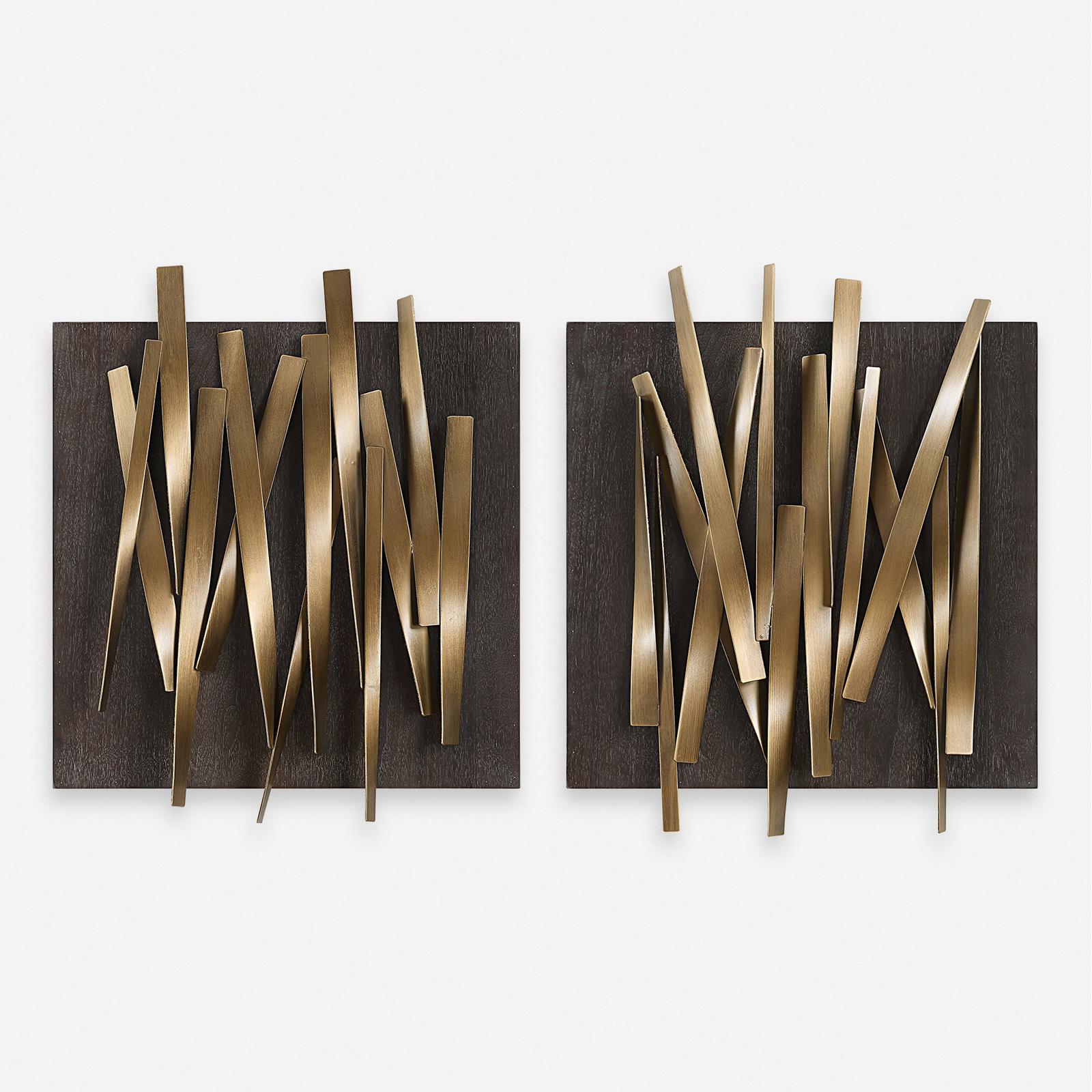 Uttermost Crosshatch Metal Wall Decor - Set of 2