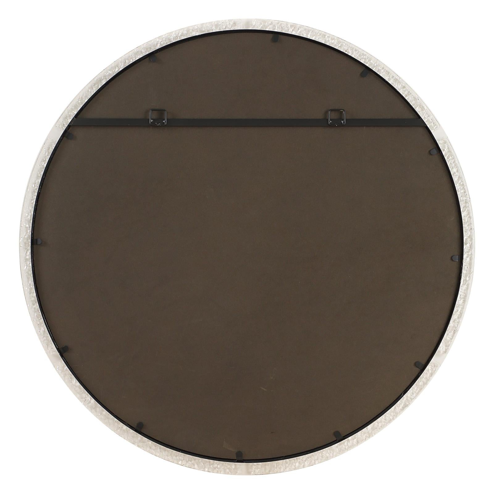 Uttermost Crystalline Round Mirror
