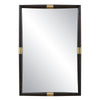 Uttermost Larkin Dark Wood & Brass Mirror