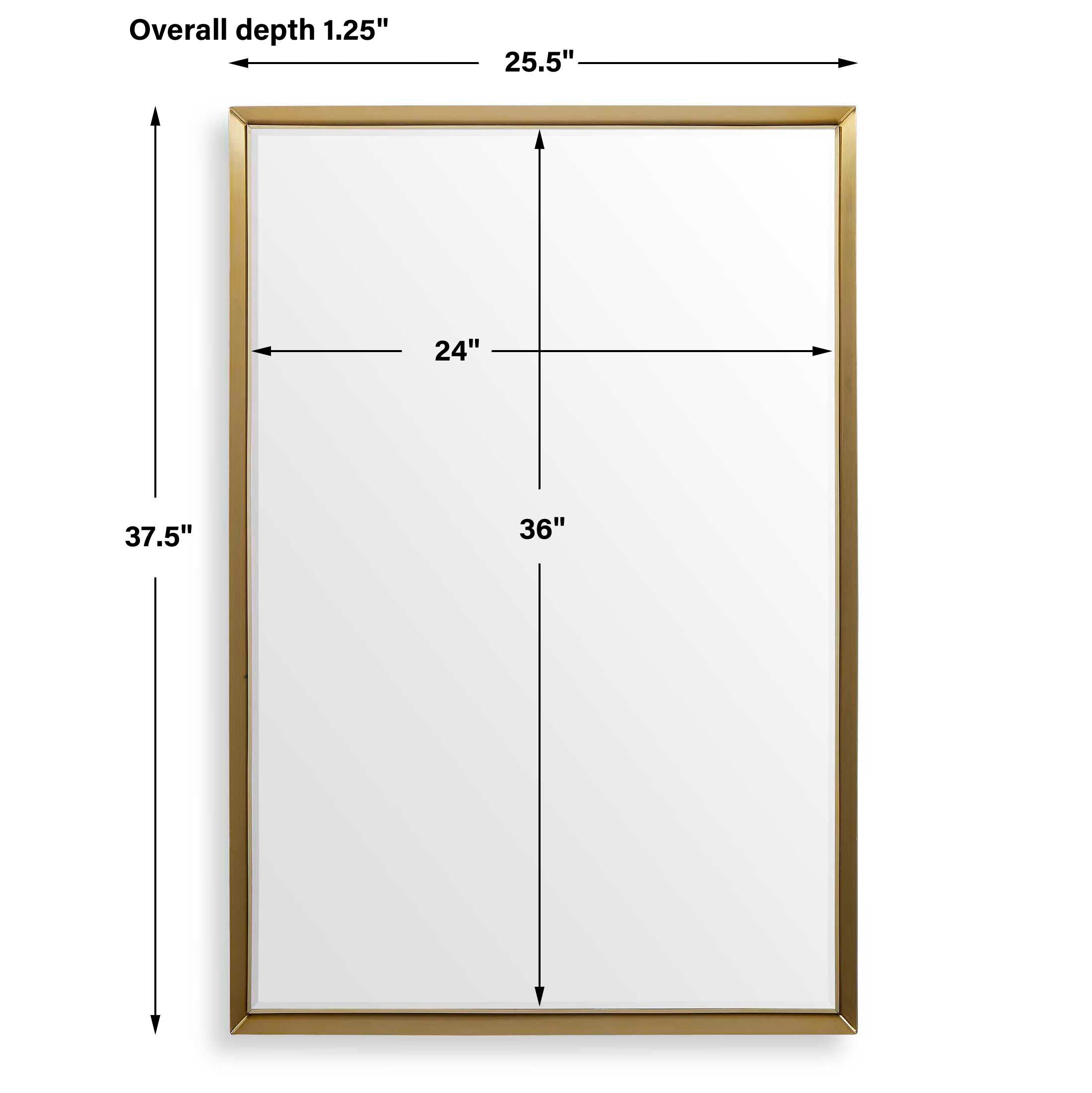 Uttermost Heisler Brass Mirror