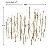 Uttermost Nature's Rhythm Gold Metal Wall Decor