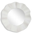 Uttermost Wave Length Round White Mirror
