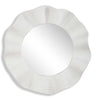 Uttermost Wave Length Round White Mirror