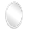 Uttermost Bali White Ribbed Oval Mirror