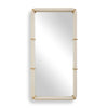 Uttermost Cyprus White Leather Mirror