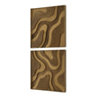 Uttermost Golden Terrain Wooden Wall Decor - Set of 2