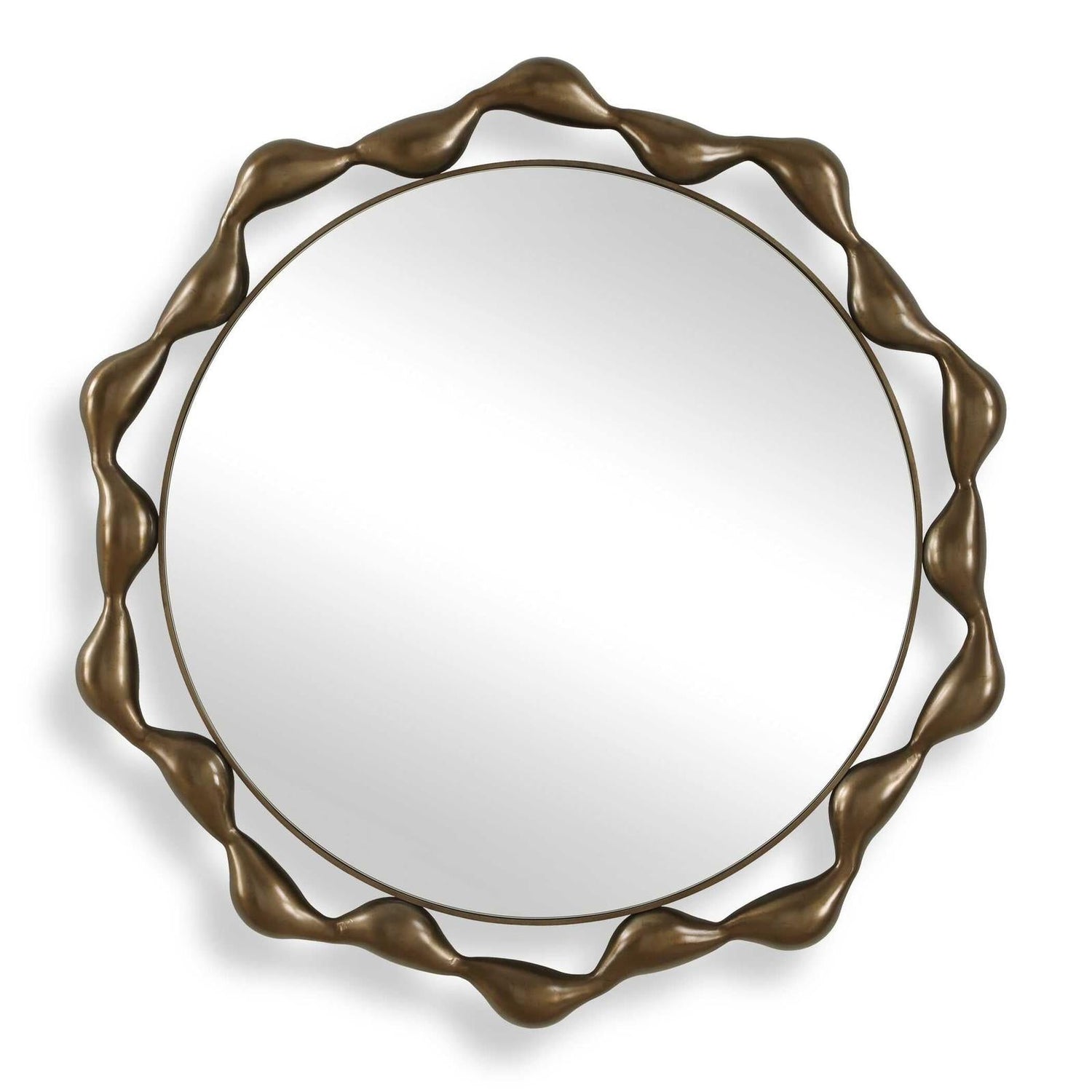 Uttermost Remolino Round Bronze Mirror