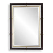 Uttermost Bach Walnut & Brass Rectangle Mirror