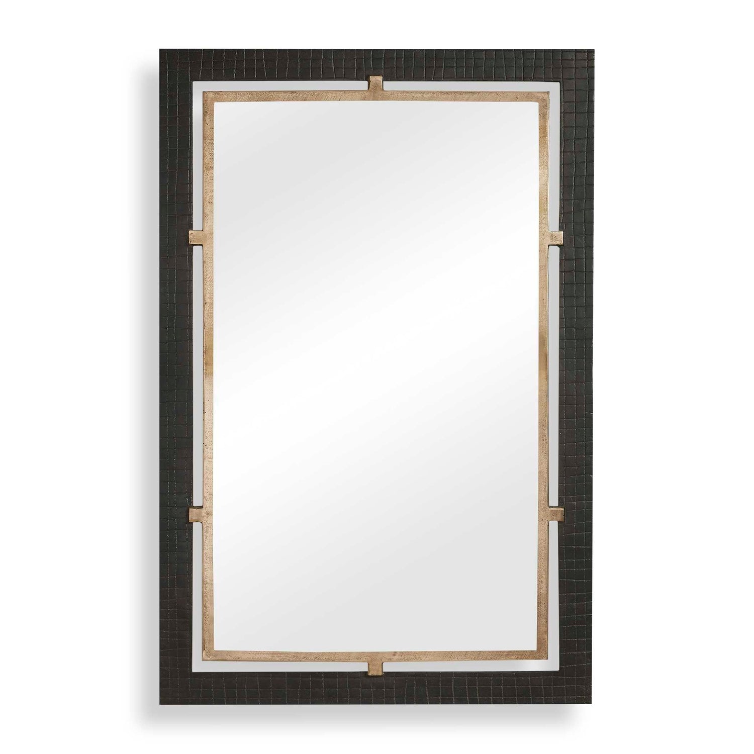 Uttermost Guerra Walnut & Brass Mirror