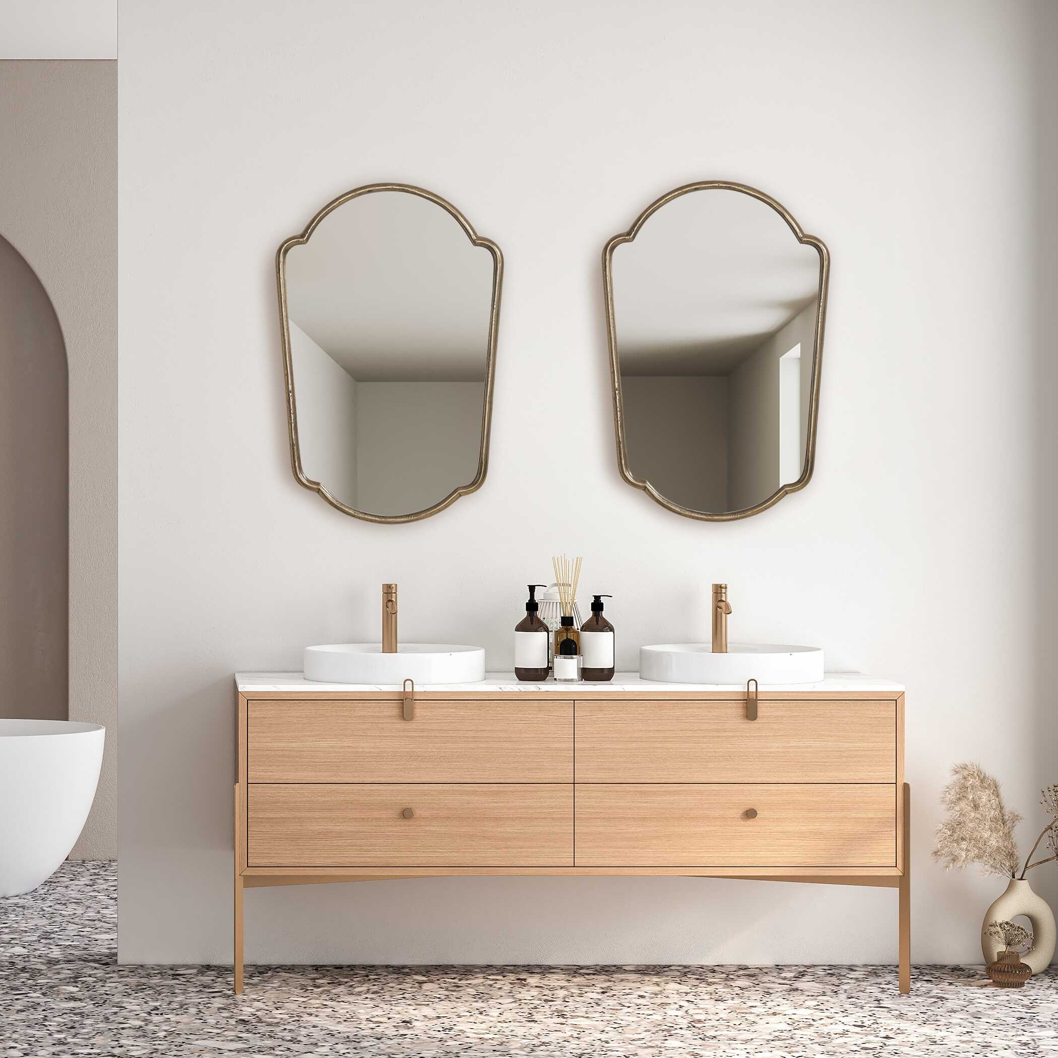 Uttermost Naomi Antique Brass Mirror