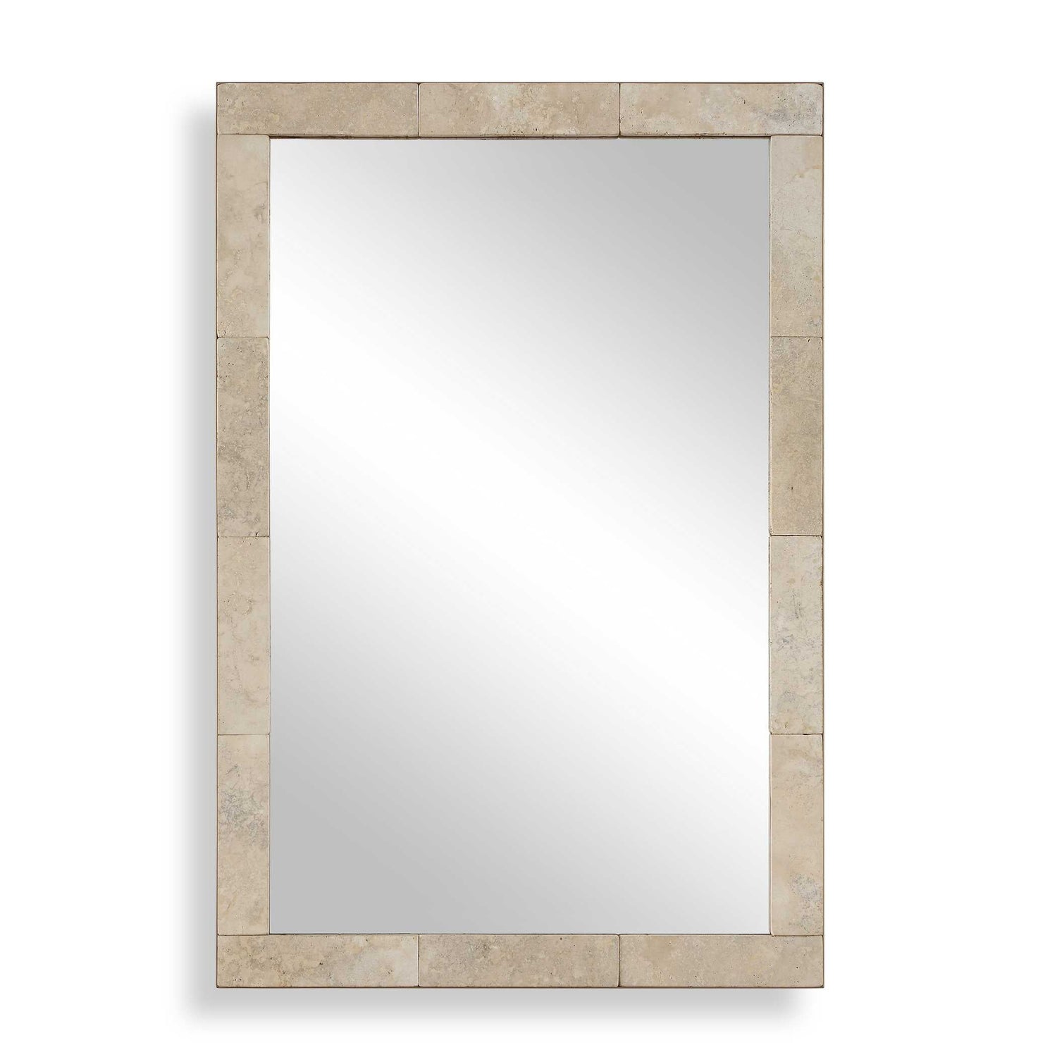 Uttermost Pave Rectangular Travertine Mirror