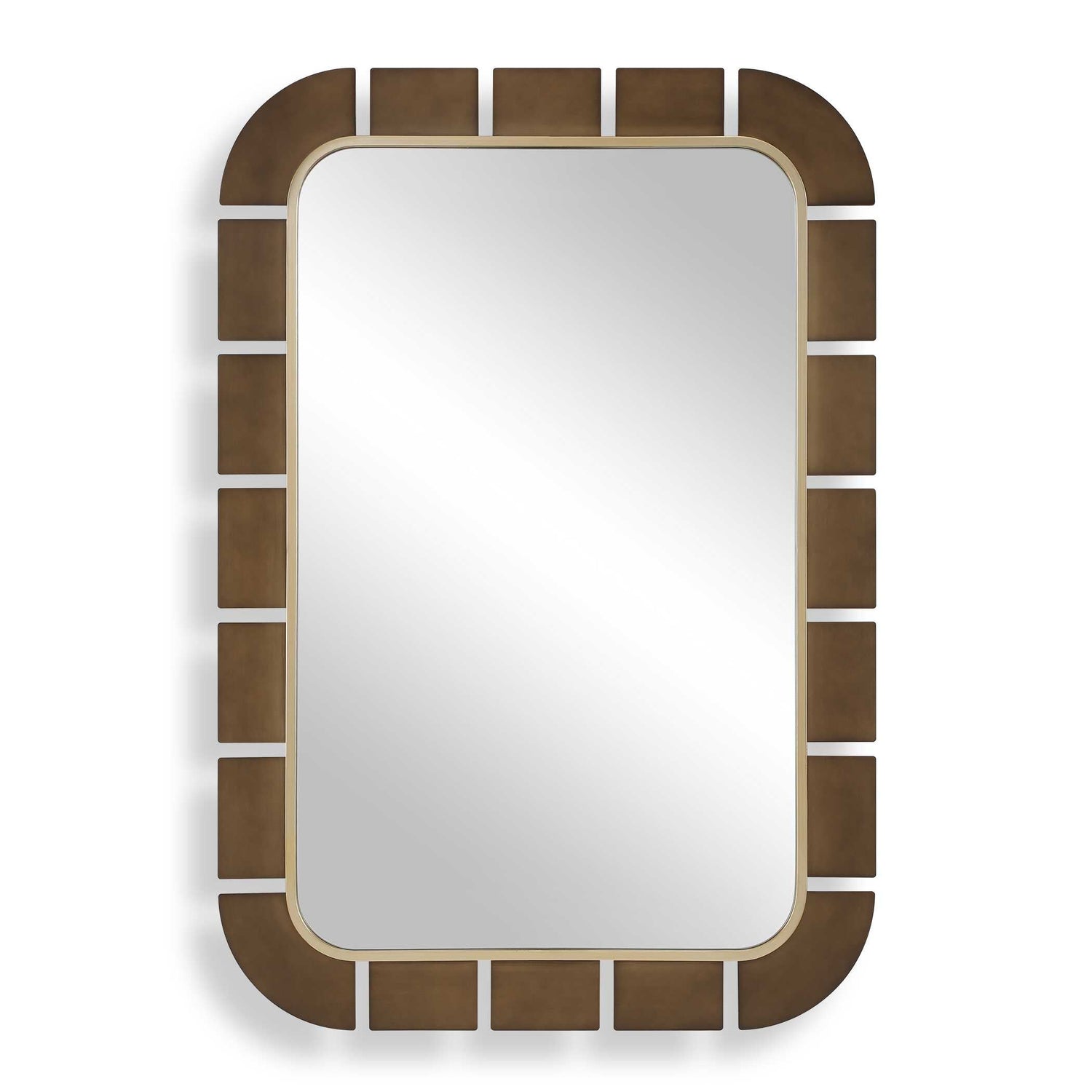 Uttermost Segment Dark Bronze Mirror