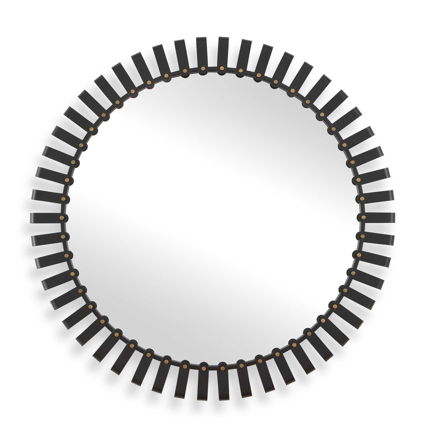 Uttermost Jael Round Iron Bands Mirror