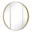 Uttermost Amram Antique Brass Round Mirror