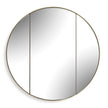 Uttermost Amram Antique Brass Round Mirror