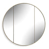 Uttermost Amram Antique Brass Round Mirror