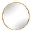 Uttermost Crinkle Round Mirror