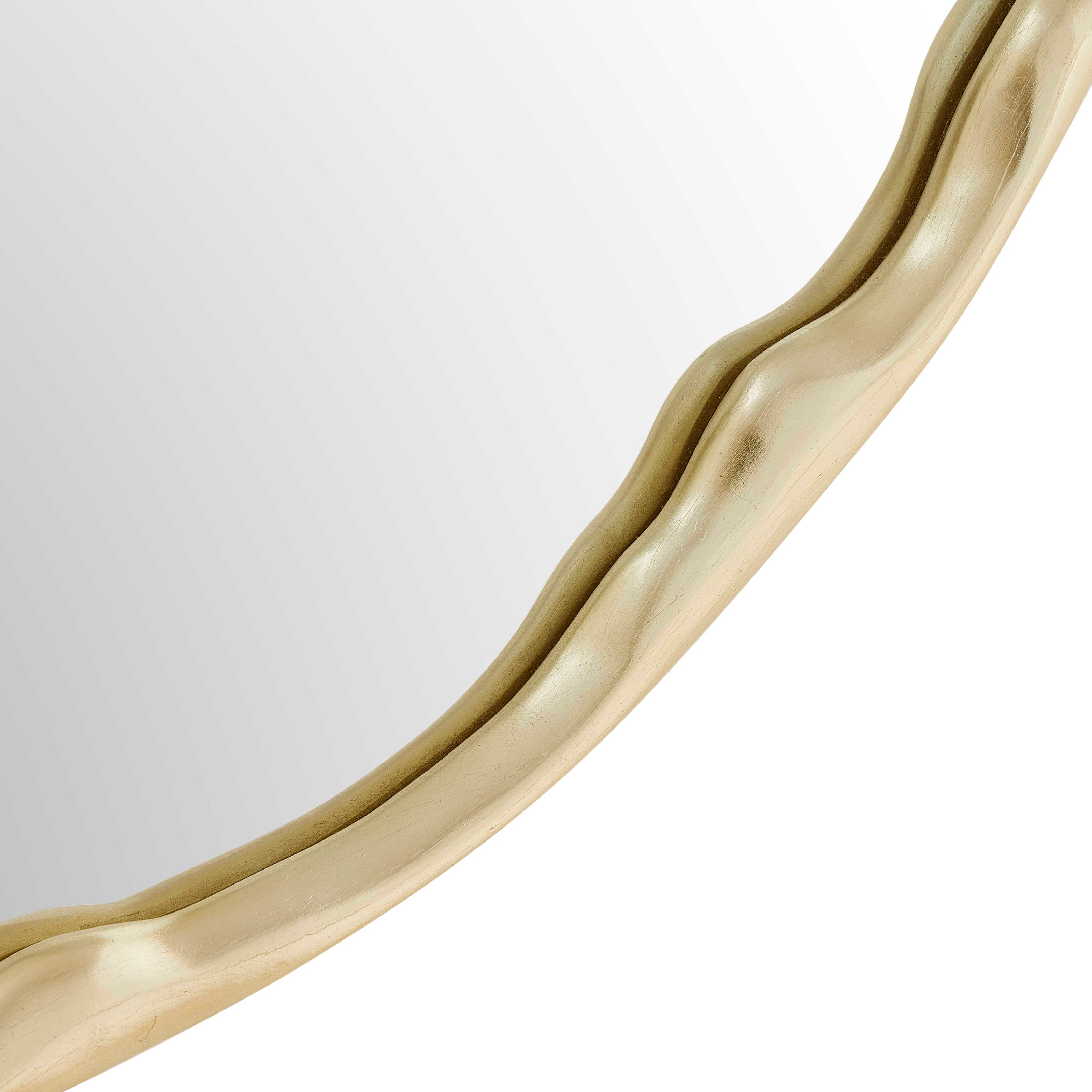 Uttermost Crinkle Round Mirror