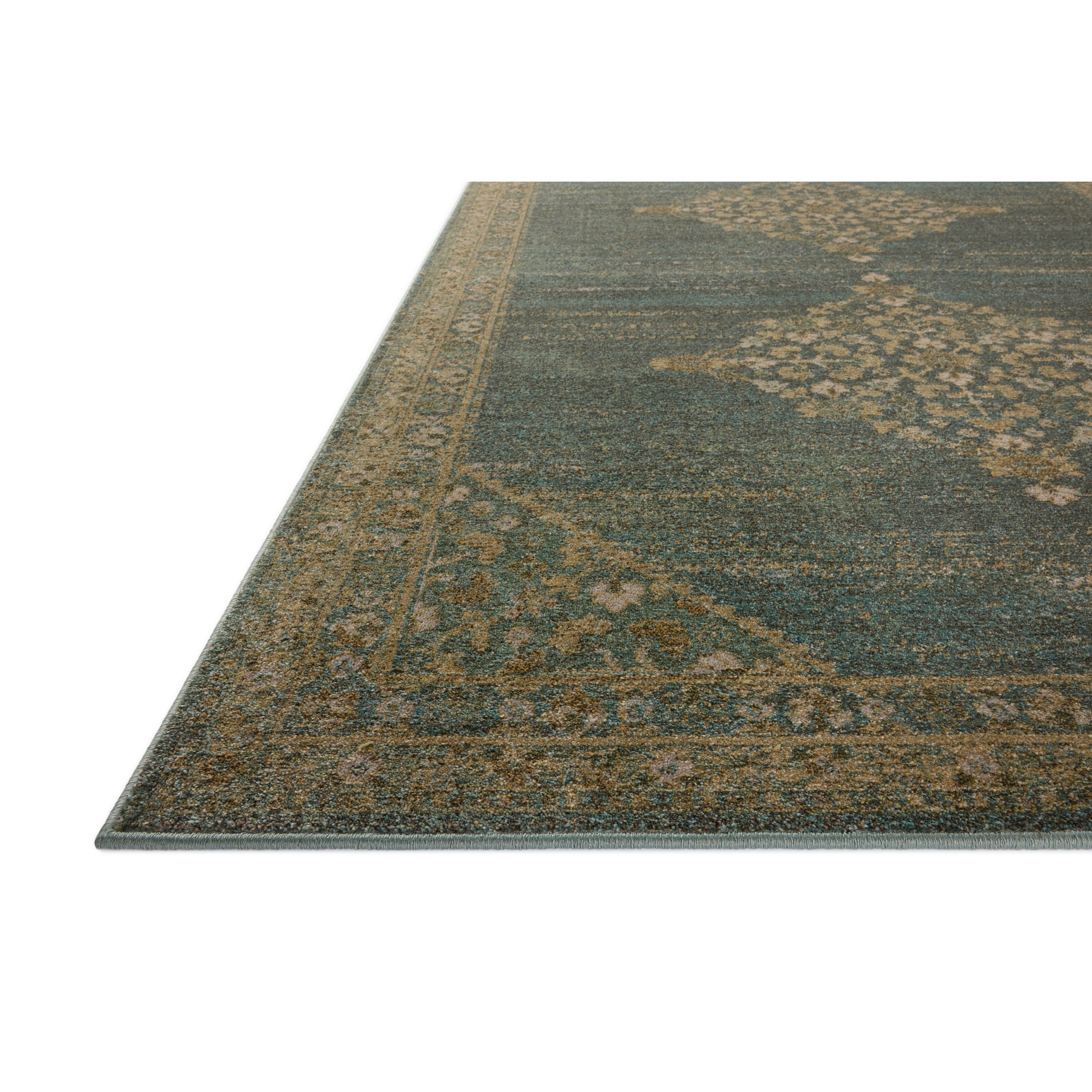 Magnolia Home Mona MOA-04 Rug Aqua / Wheat