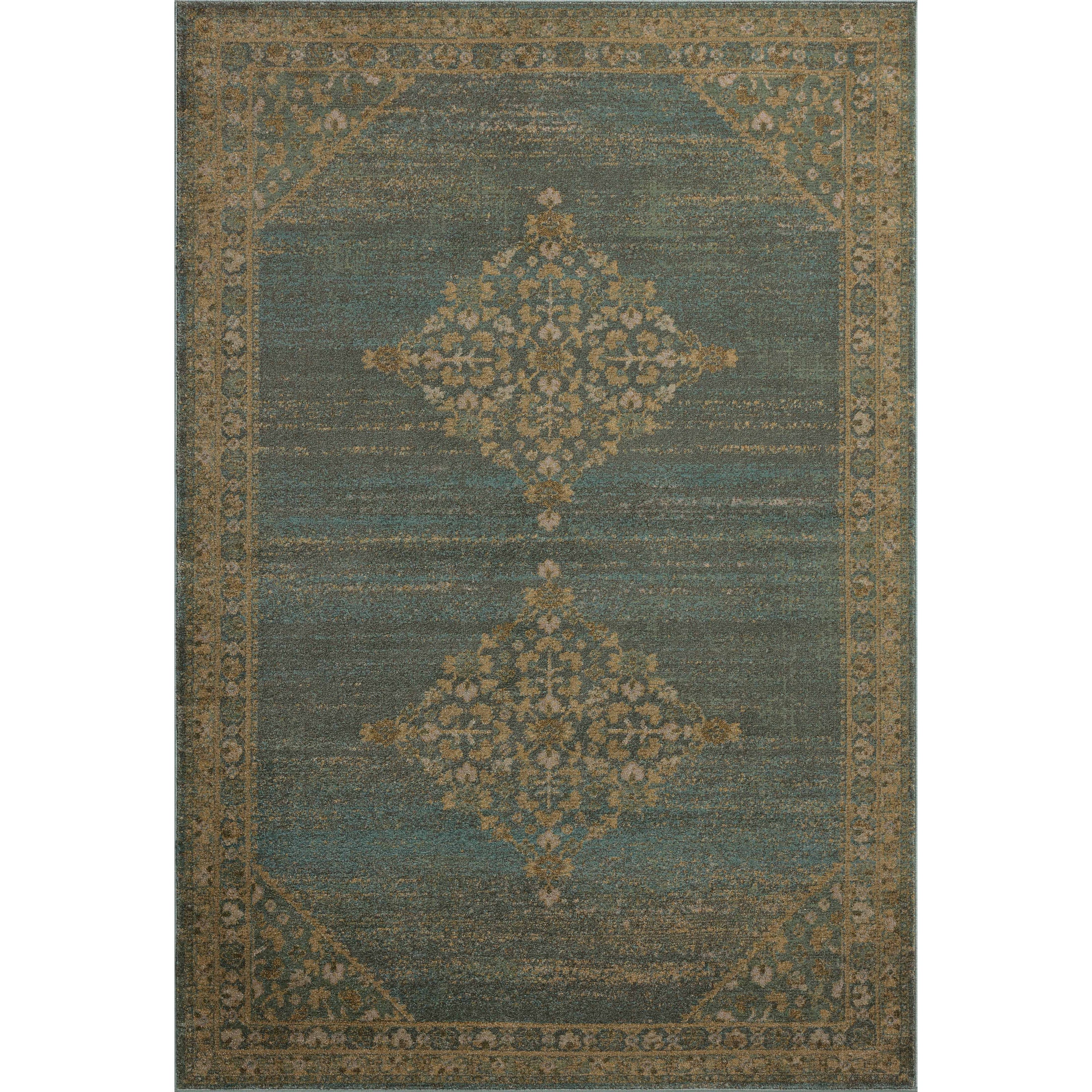 Magnolia Home Mona MOA-04 Rug Aqua / Wheat DC10