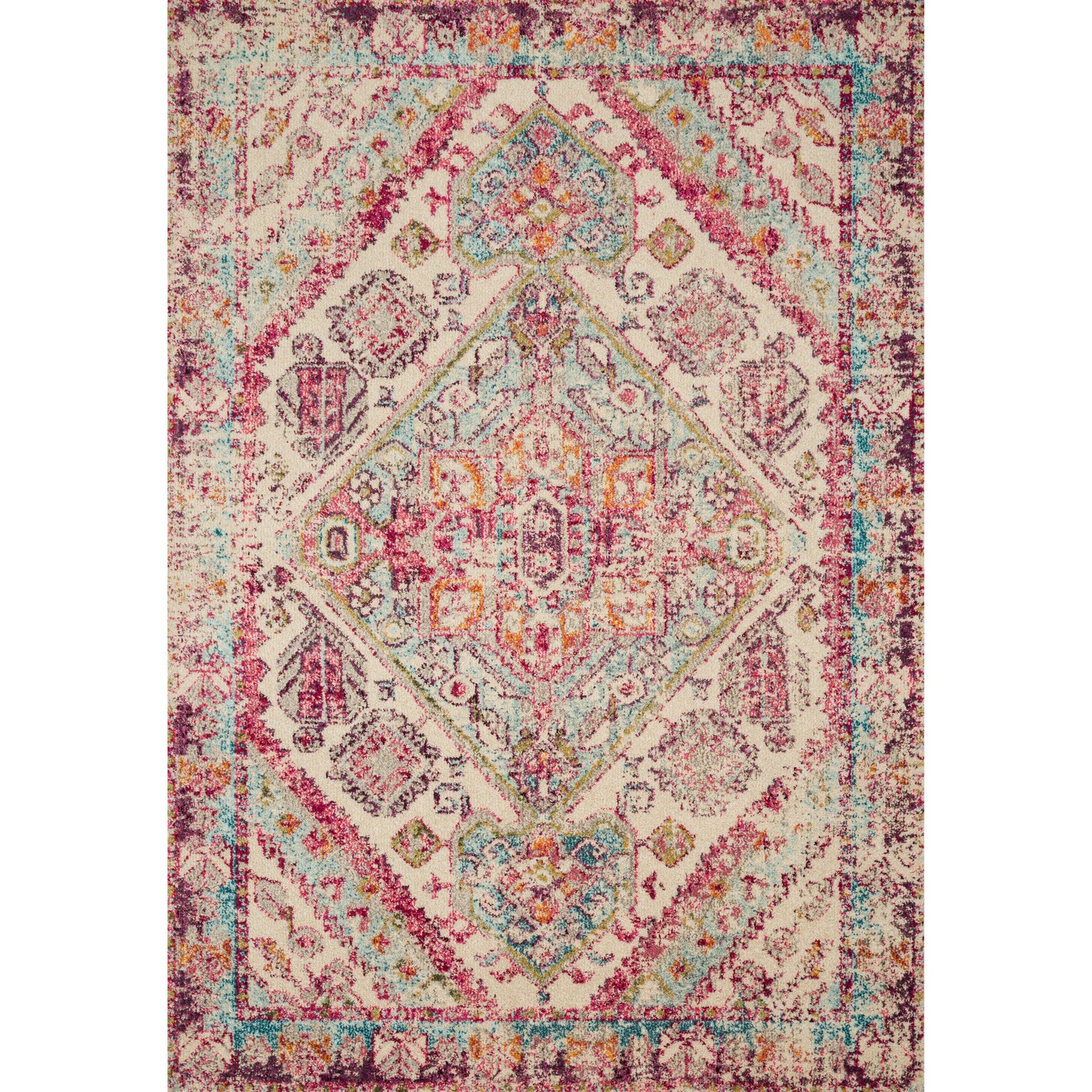 Loloi II Nadia NN-03 Aqua / Pink Rug