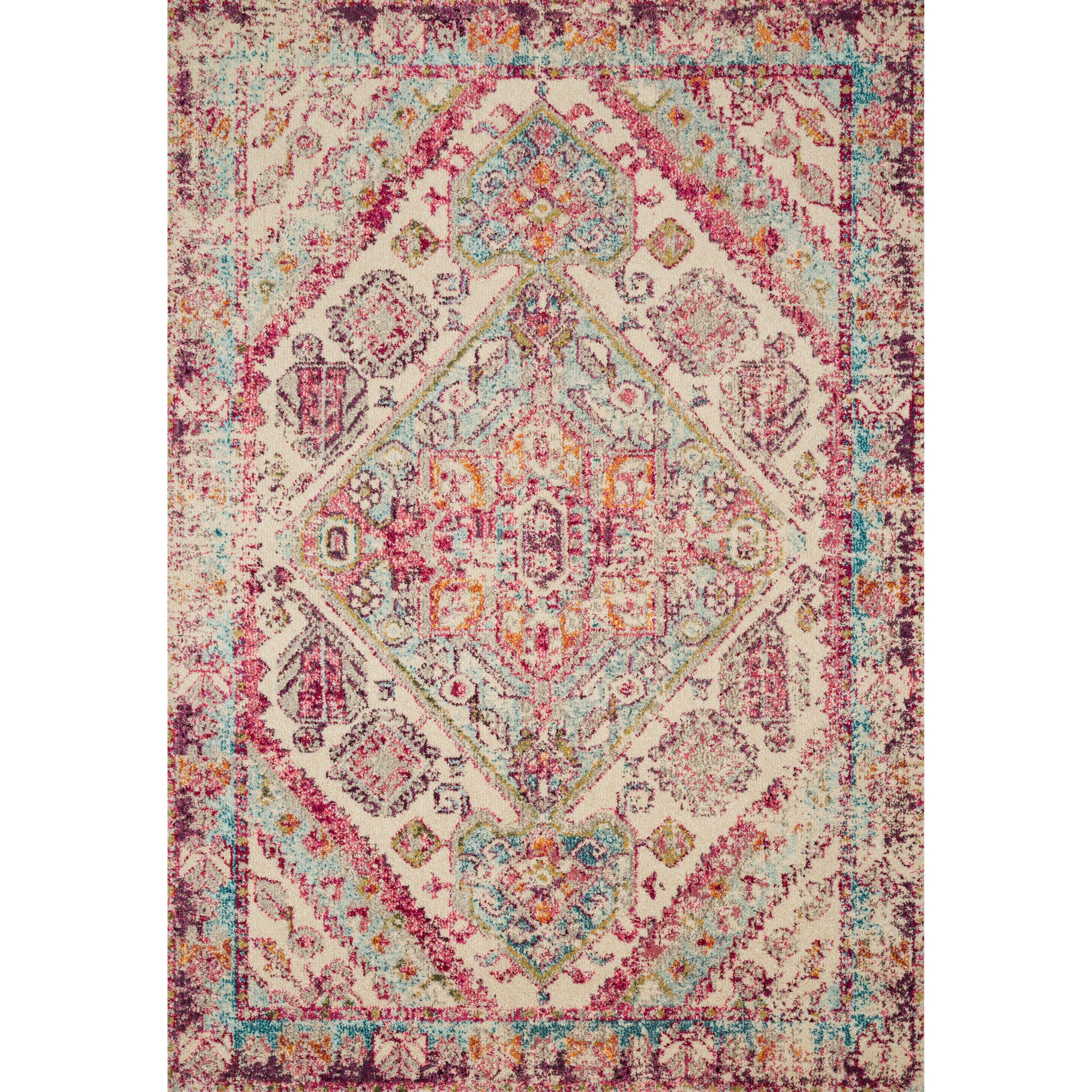 Loloi II Nadia NN-03 Aqua / Pink Rug