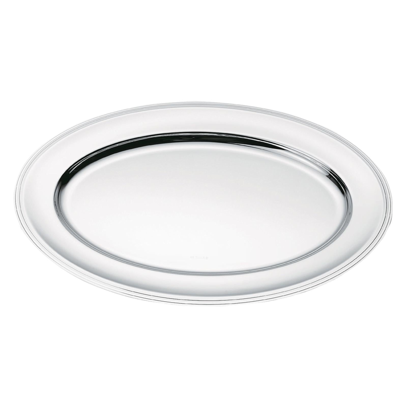 Christofle Albi Silver Plated Oval Platter 45 Cm