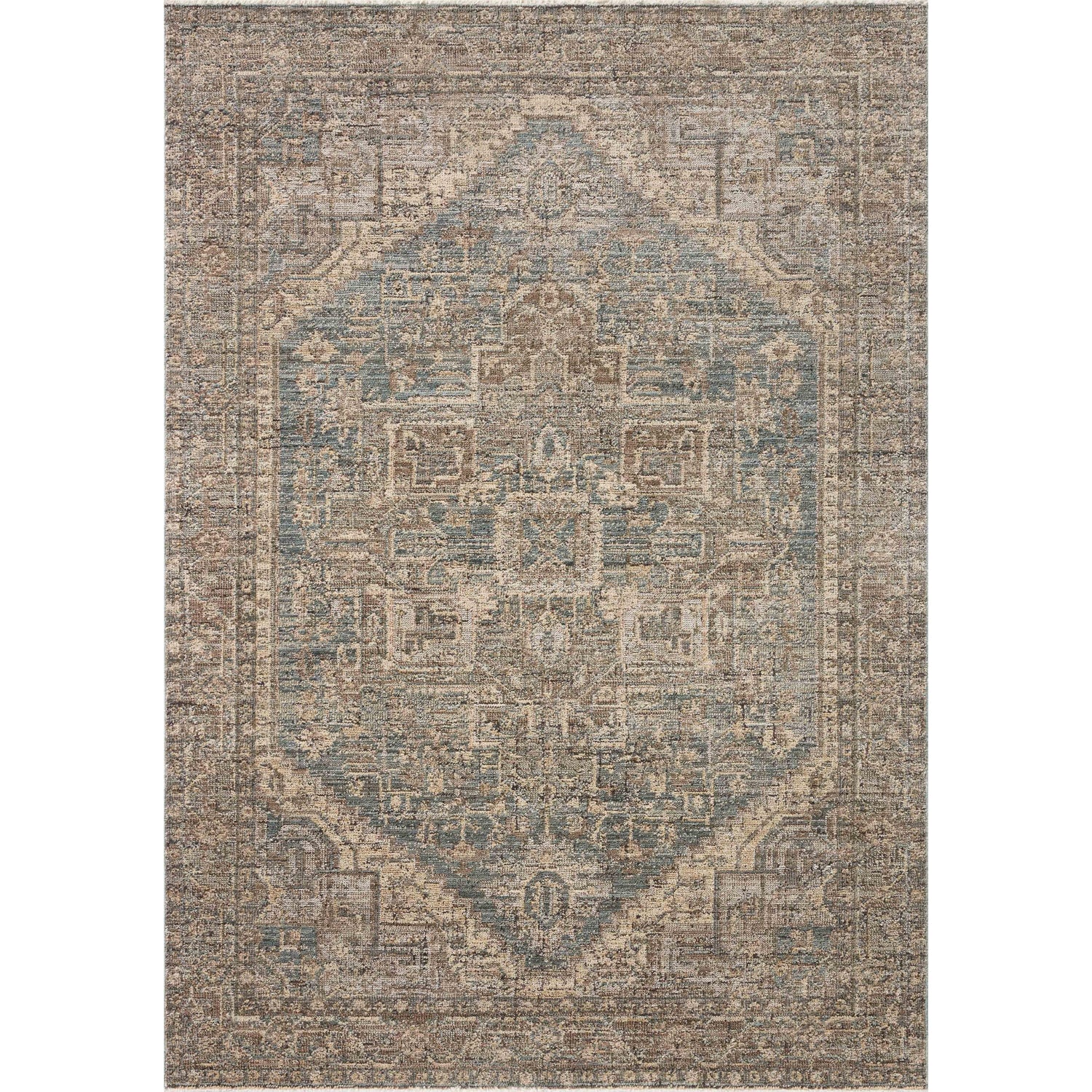 Loloi Priscilla PRL-04 Blue / Bark Rug