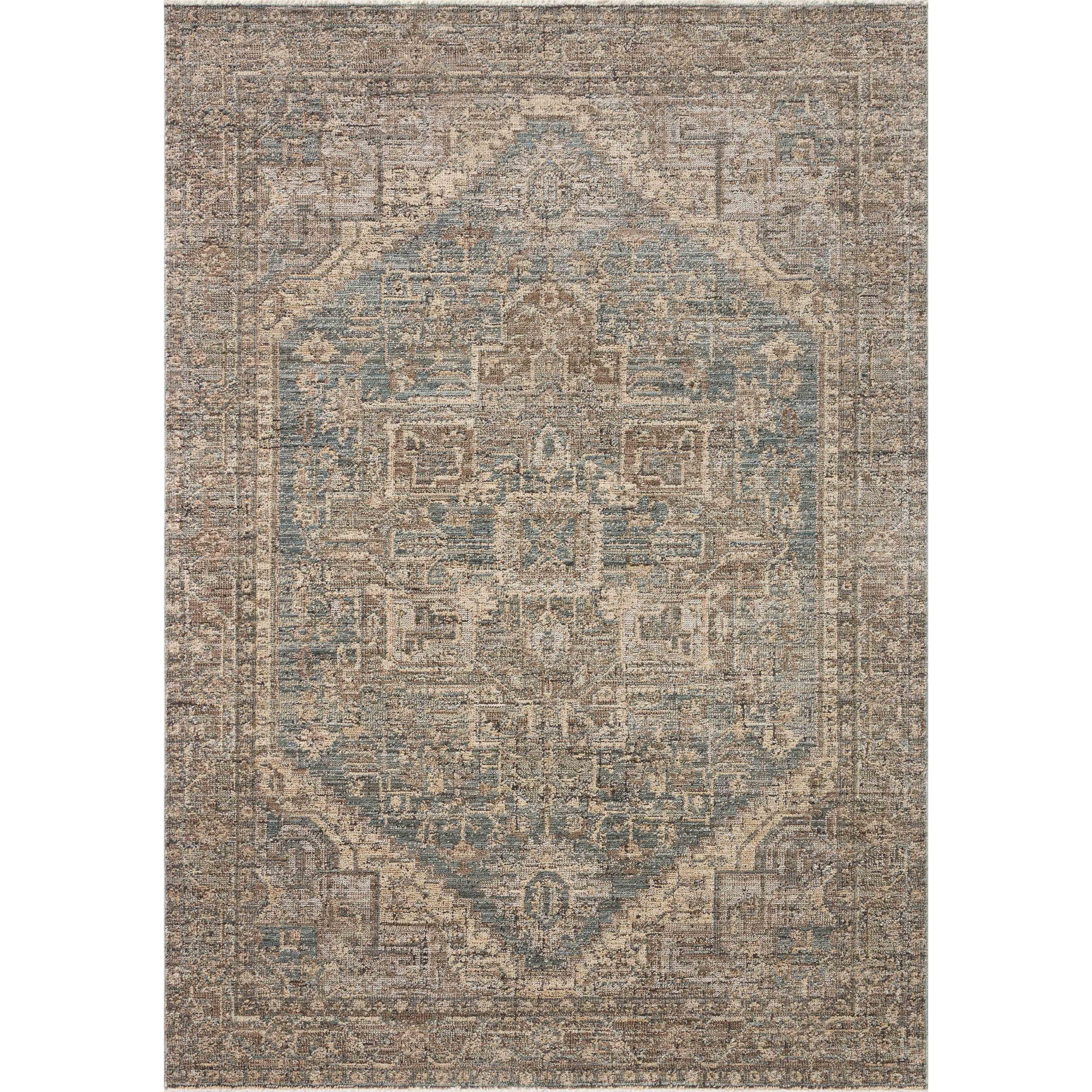Loloi Priscilla PRL-04 Blue / Bark Rug