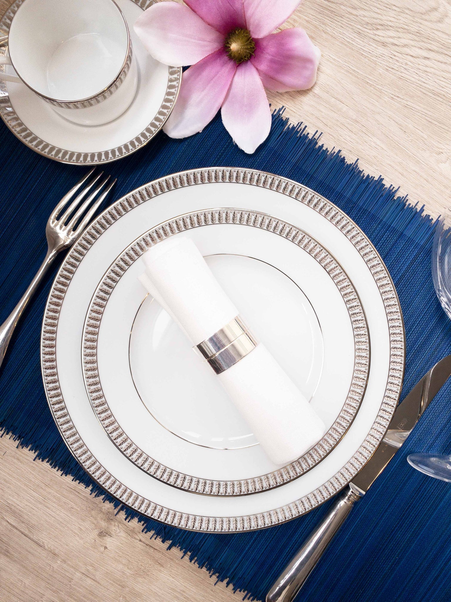 Haviland Plumes Footed Cake Platter